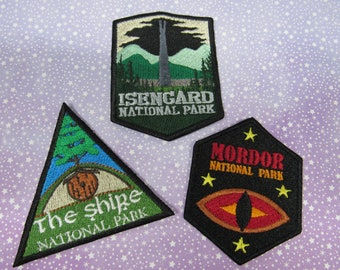 3 Pack Nerd patch set of epic proportion - Sew on, iron on or hook backing