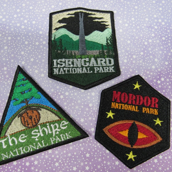 3 Pack Nerd patch set of epic proportion - with backing options