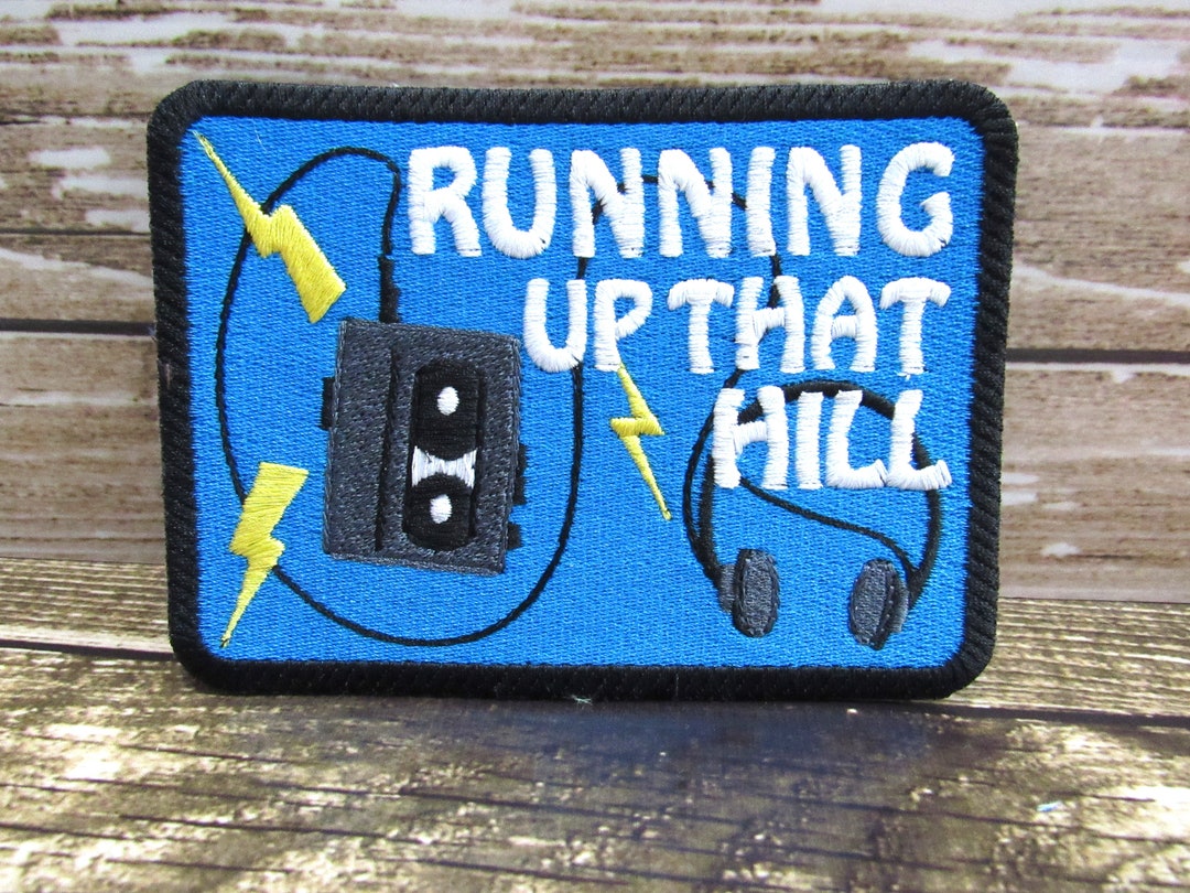 Running Patch Running up Hill Patch - Sew On, Iron on or Hook Backing - Etsy