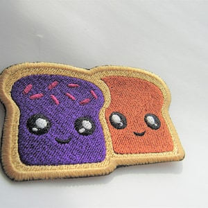 PB&J Patch  - With Backing Options- Peanut Butter Jelly Patch With Backing Options, Couples or BFF patch