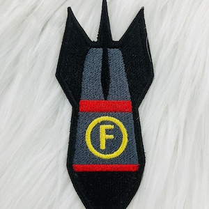 F Bomb patch - Sew on, iron on or hook backing