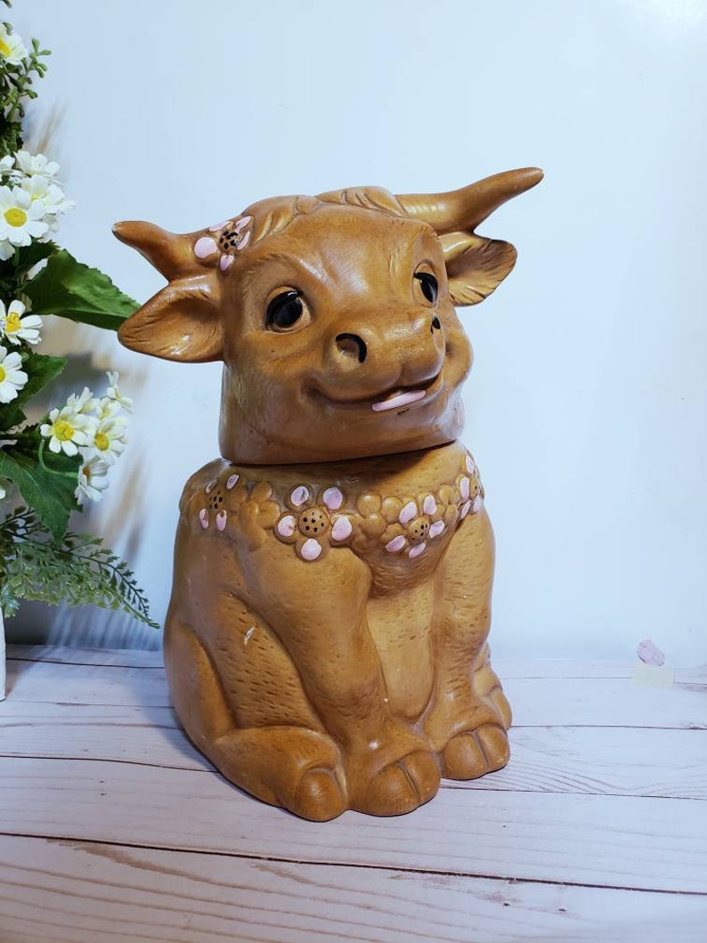 Vintage Twin Winton ferdinand the Bull Cookie Jar Etsy
