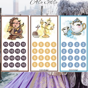 Beauty sidekick saving challenge, mini saving challenge, belle saving challenge, princess saving challenge, household saving challenge