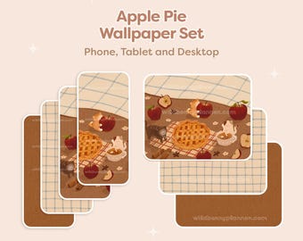 Apple Pie Cats Wallpapers, Cozy Fall, Phone, iPad, Tablet, Desktop, Android, Wallpaper, Cute and Neutral Wallpaper