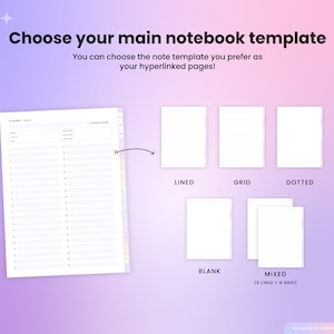 Digital Multi Notebook for Students, 12 Notebooks in One, College ...