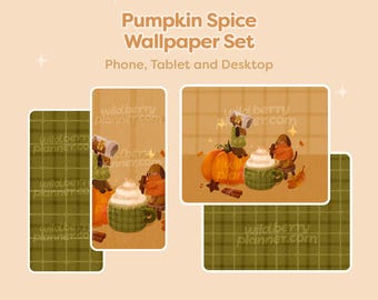 Pumpkin Spice-achtergronden, telefoon, iPad, tablet, desktop, Android, schattige en gezellige hondenpuppy's herfst herfst