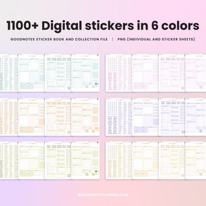 Work Digital Stickers, Pastel Office Professional Stickers, Goodnotes Widgets, Icons, Labels for Digital Planner, Corporate Trackers image 3