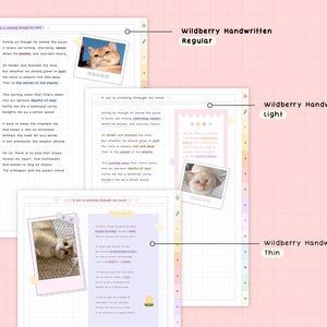 Handwritten Font Family Bundle for Digital Planning and Note-taking ...