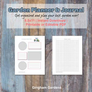 Garden Planner and Journal Instant Download Printable or Fillable image 6