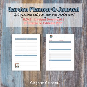 Garden Planner and Journal Instant Download Printable or Fillable image 5