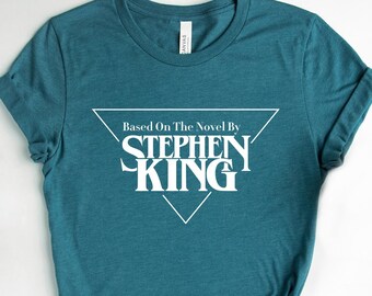 T-shirt Stephen King - Hommage Aux Livres Et Films D'horreur, Personnalisable, Couleur Noire, 100% Coton