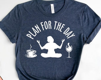 coffee yoga wine shirt