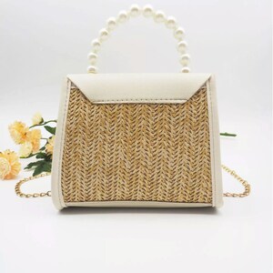 women's summer girl handbag pastoral style woven bag retro portable straw bag fashion messenger bag image 4