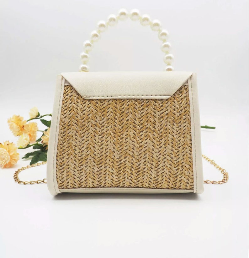 women's summer girl handbag pastoral style woven bag retro portable straw bag fashion messenger bag image 4