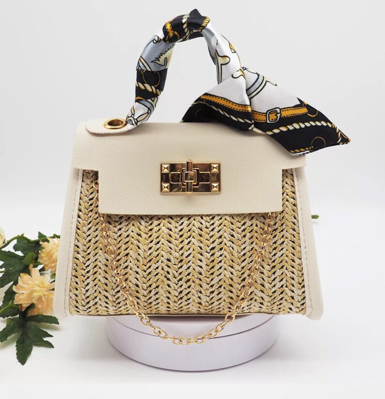 women's summer girl handbag pastoral style woven bag retro portable straw bag fashion messenger bag image 5