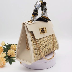 women's summer girl handbag pastoral style woven bag retro portable straw bag fashion messenger bag image 6