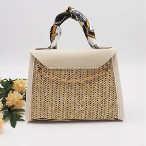 women's summer girl handbag pastoral style woven bag retro portable straw bag fashion messenger bag image 7