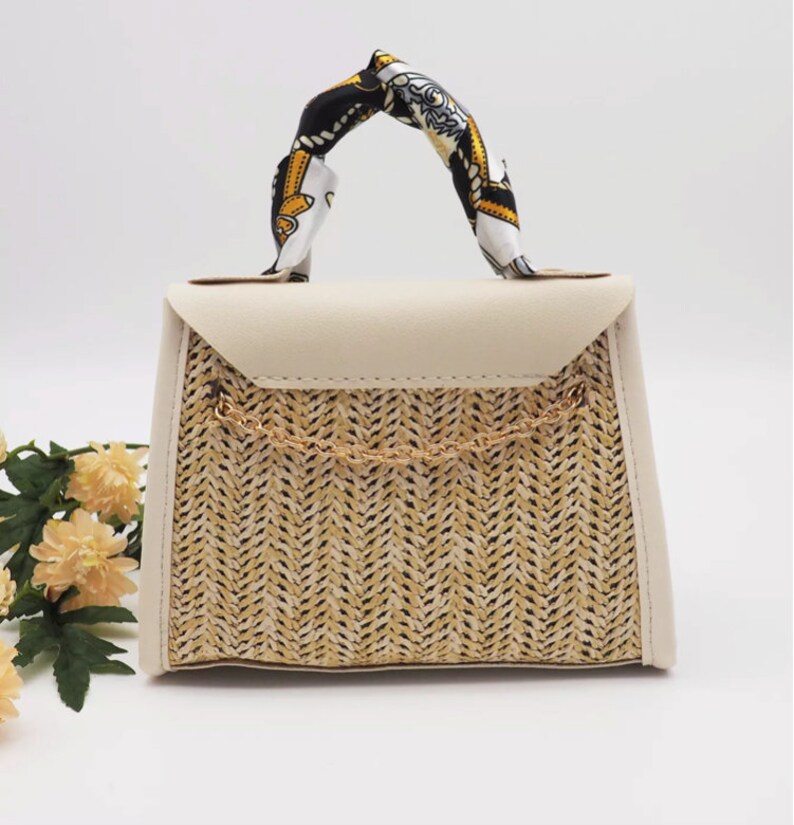 women's summer girl handbag pastoral style woven bag retro portable straw bag fashion messenger bag image 7