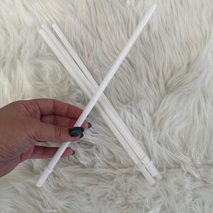 White Reusable Plastic Straw, 12 Inch Straw, Color Straws, Drinkware  Accessory, Tumbler Add On - Etsy