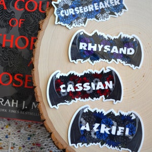 ACOTAR Flower Bouquet || Offically Lisenced || Throne of Glass, ACOTAR, Crescent City || Waterproof, Weatherproof || Kindle Stickers