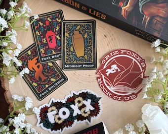 The Bourbon Boys Vinyl Stickers || Licensed by Victoria Wilder || Waterproof, Weatherproof || Bookish Stickers || Kindle Stickers