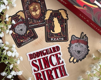 Endless Anger Stickers || Licensed by Sav R. Miller || Waterproof, Weatherproof || Dark Romance, Monsters Within Series || Kindle Stickers