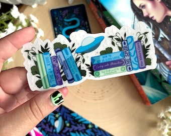 Ice Planet Barbarians CLEAR Bookshelves || Vinyl Stickers || Ruby Dixon || Kindle Stickers, Alien Romance Stickers, Not Hot
