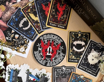 Zodiac Academy Vinyl Stickers || Officially Licensed by the Twisted Sisters || Waterproof, Weatherproof || Kindle Stickers, Romantasy