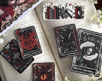 Lady of Darkess Vinyl Stickers || Licensed by Melissa K. Roehrich || Waterproof, Weatherproof || Dark Fantasy Romance, Kindle Stickers