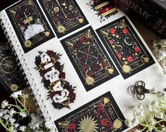 Arcana Academy Vinyl Stickers || Licensed by Elise Kova || Waterproof and Weatherproof || Arcana Academy Series, Prince of Swords