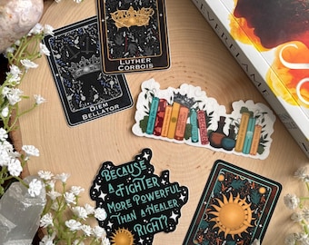 Kindred’s Curse Vinyl Stickers || Officially Licensed by Penn Cole || Waterproof, Weatherproof || Fantasy Stickers, Kindle Stickers