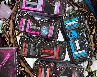 Die Cut Romance Bookshelf Bookmarks | Leigh Rivers, Kate Crew, Lights Out, SCREAM | Waterproof, Weatherproof