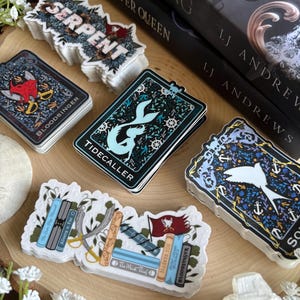 The Ever Seas Series || Offically Licensed by LJ Andrews || Waterproof, Waterproof || Kindle Stickers, Bookish Merchandise