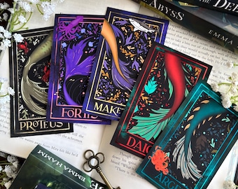 Cromos metalizados de Deep Waters // Licencia de Emma Hamm // Monster Romance, productos de edición limitada de Deep Waters