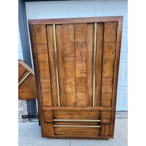 SOLD Do not purchase: Vintage Lane Bedroom Set, Armoire and Queen Size Headboard image 3