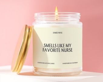 Custom Nurse Gift, Funny Unique Favorite Nurse Candle, Gift for Nurses, Healthcare Workers, F376B