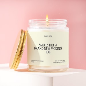 New Job Gift Candle Funny New Hire Congratulations Candle Celebration Personalized Gift For Coworker For Employees Handmade F097B