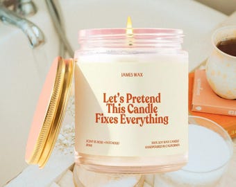 Self Care Gift Funny Relaxation Candle Stress Relief Present for Emotional Support Sarcastic Comfort Sassy Mood Humor and Laughs JR166
