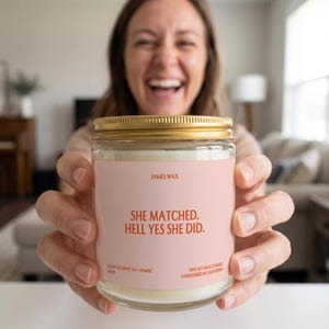 Match Day Candle She Matched Hell Yes Female Doctor Residency J1050 image 2