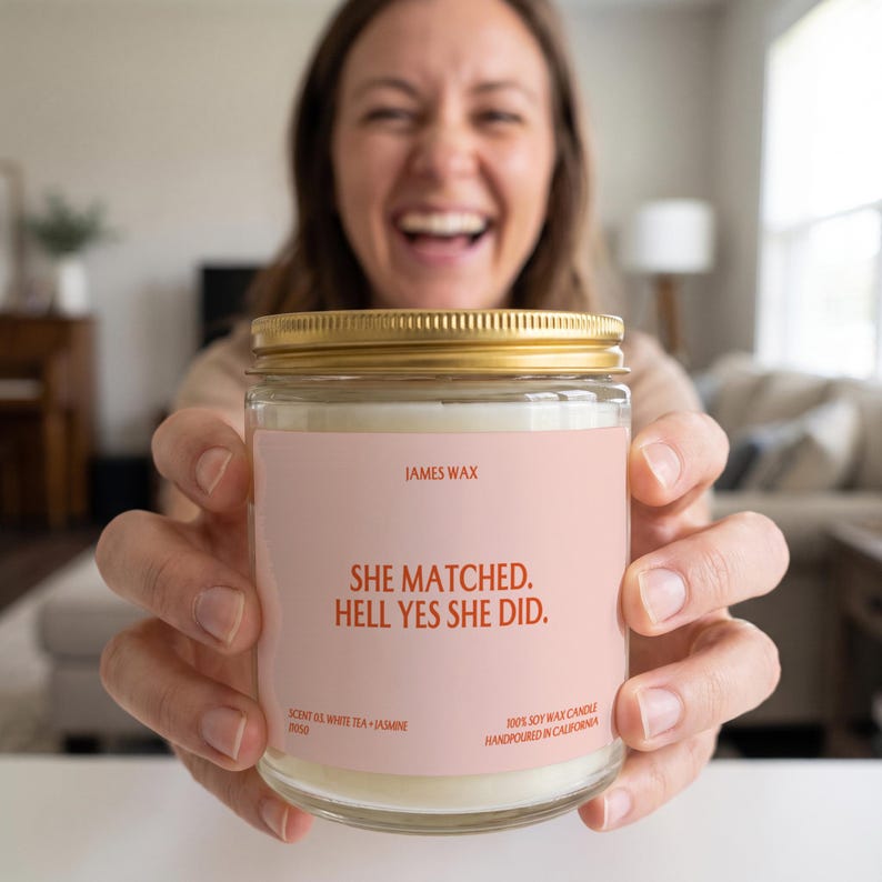 Match Day Candle She Matched Hell Yes Female Doctor Residency J1050 image 2