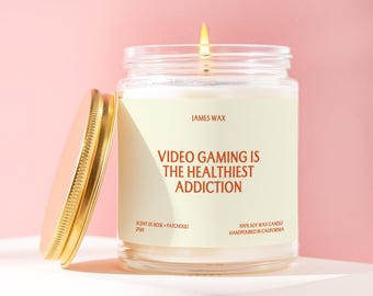 Funny Gamer Gift Quirky Video Game Candle Unique Hobby Present Candle for Gamers Perfect Gift for Gaming Enthusiasts J790