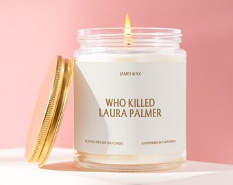 Who Killed Laura Palmer? Twin Peaks, Mystery & David Lynch Fan's Essential Quote Candle M068