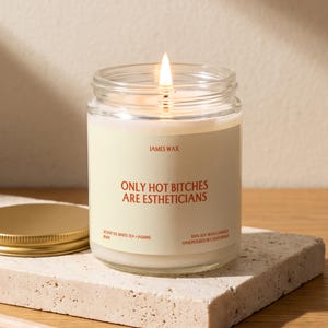 Esthetician Candle, Only Hot Bitches Are Estheticians, Esthetician Card, Gift For Esthetician, Esthetician Gift Box, Lash Artist Gift J068