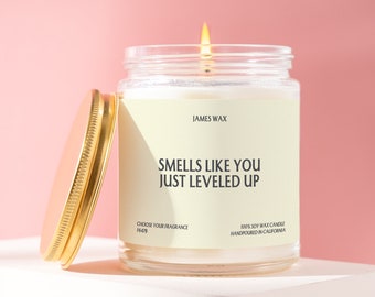Level Up Gift Smells Like You Just Leveled Up Candle Level Up Gifts Achievement Celebration Gifts Funny Gift For Achievers F647B
