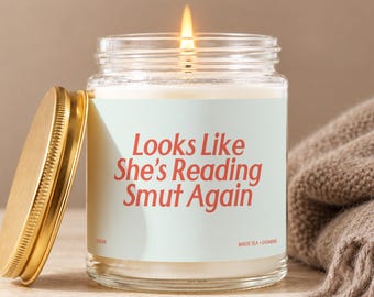 Smut Reader Candle, Smut Reader Gift, Smut Gifts, Romance Reader Gift, Spicy Book Lover Gift, Smut Book Gifts, Dark Romance Gift L056