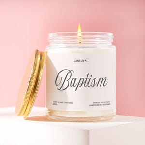 Baptism Gift Box Baby Christening Custom Candle Religious Milestone Present Christian Baby Blessing Holy Baptism Keepsake Gift Box JZ005