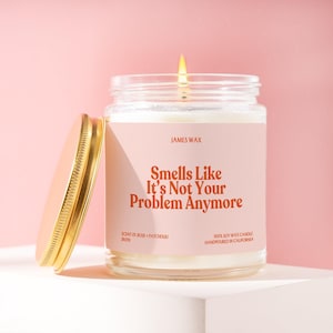 Retirement Candle, Smells Like It's Not Your Problem Anymore, Retirement Card, Retirement Gift, Gift For Retirement, Gift for Coworker JR019