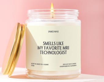 Vela para técnico de resonancia magnética, Regalos para técnico de resonancia magnética, Regalo para técnico de radiología, Regalo para la semana del técnico de radiología, Regalo de radiología, Regalo para tecnólogo de resonancia magnética F375B