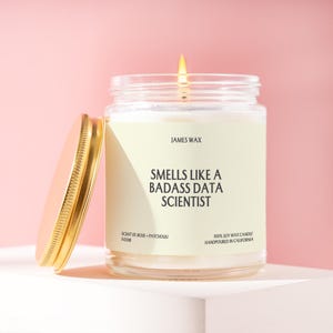 Data Scientist Gift Badass Data Scientist Candle Funny Unique Handmade Personalized For Computer Science Programmer Tech Grad F430B