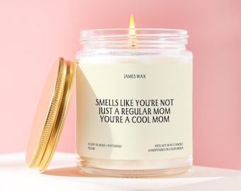 Cool Mom Gift You're Not Just a Regular Mom You're a Cool Mom Candle Trendy Unique Funny Handmade Personalized For Mother's Day F653B